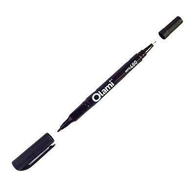 MARCADOR OLAMI DOBLE PUNTA Negro