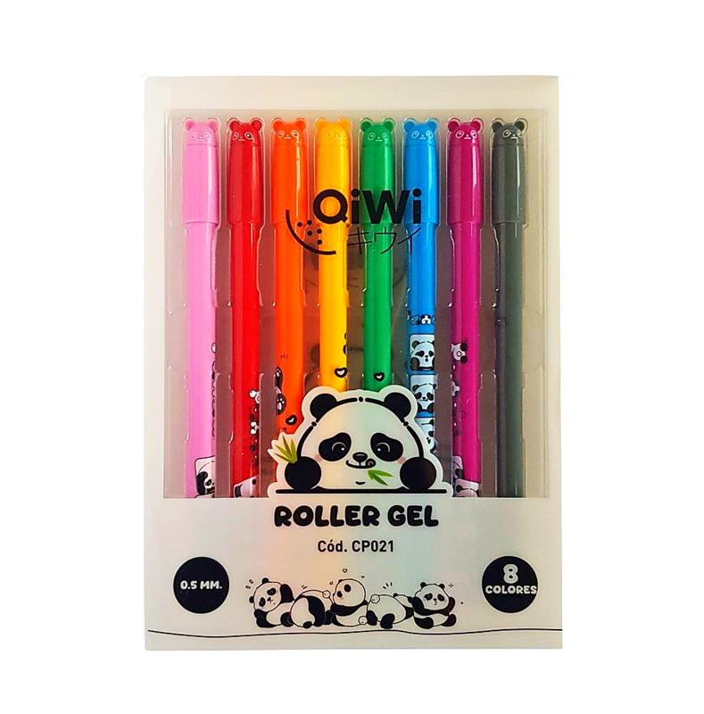 ROLLER GEL QIWI x 8 u. Panda