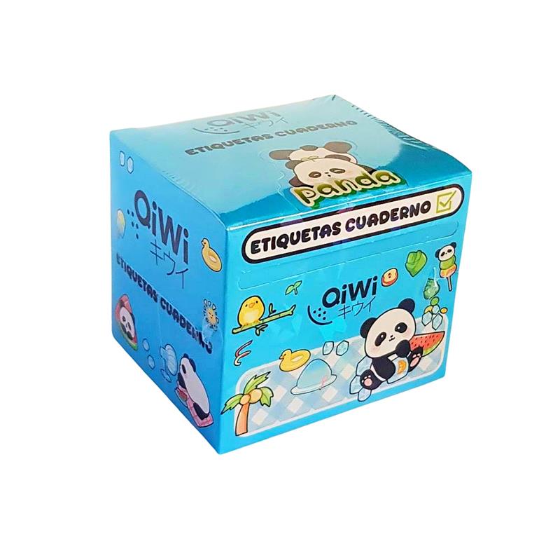 ETIQUETA ESCOLAR QIWI Panda