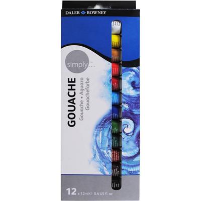 GOUACHE DALER ROWNEY SET x 12 u.