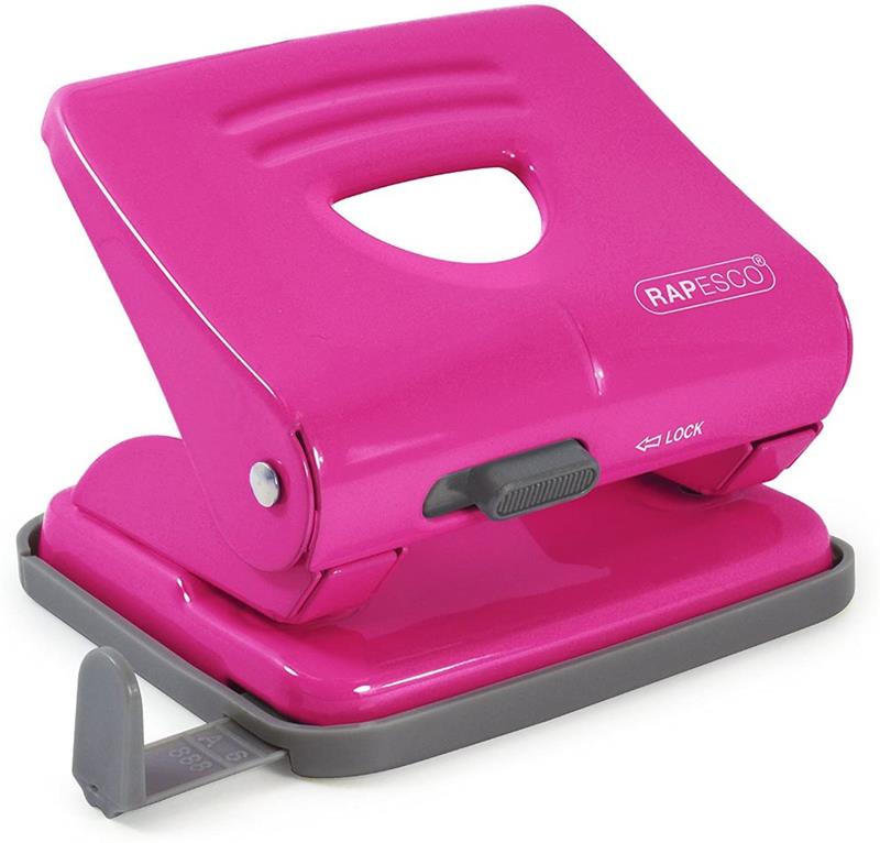 PERFORADORA RAPESCO Metal 25 Hojas Fucsia