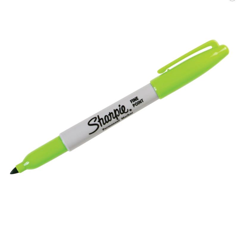 MARCADOR SHARPIE FINO VERDE LIMA