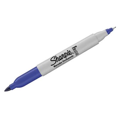 MARCADOR SHARPIE TWIN AZUL