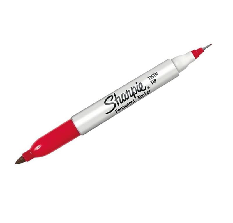 MARCADOR SHARPIE TWIN ROJO