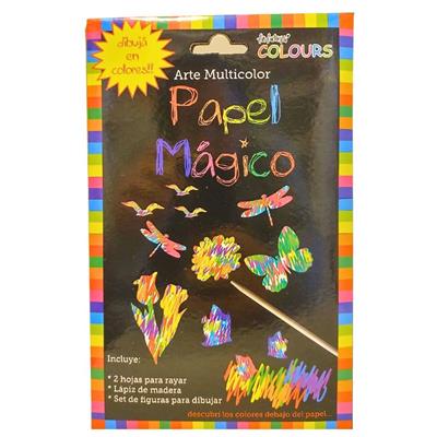 PAPEL MAGICO 2 Hojas + Figuras.