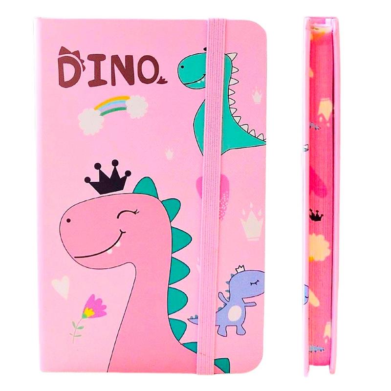 LIBRETA A6 con ELASTICO Dino