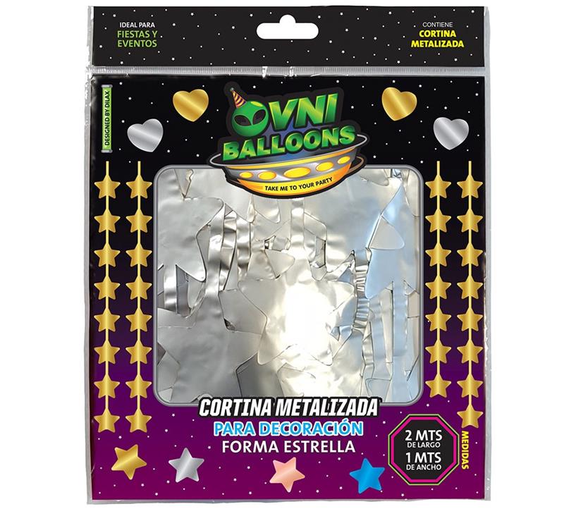 CORTINA LLUVIA DILAX ESTRELLA Plata