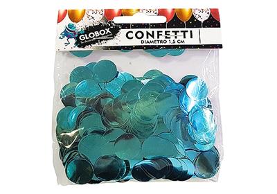 CONFETTI PARA GLOBOS DE 1,5 cm. x 20 g. Celeste