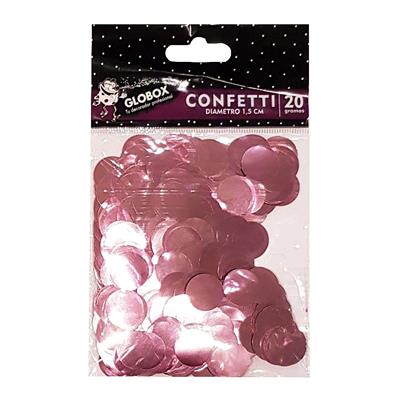 CONFETTI PARA GLOBOS DE 1,5 cm. x 20 g. Rosa