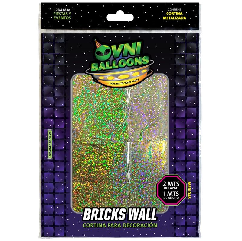 CORTINA LLUVIA DILAX BRICKS WALL New Gold