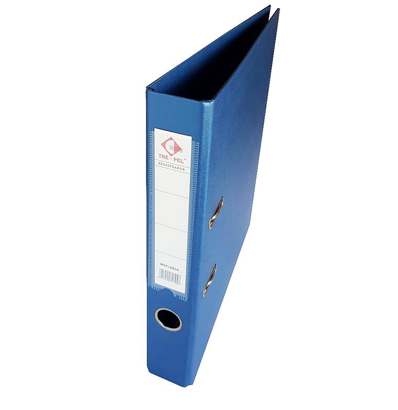 BIBLIORATO A4 L/Bajo METALIZADO Azul