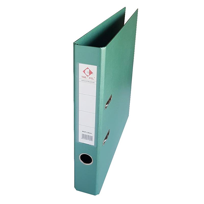 BIBLIORATO A4 L/Bajo METALIZADO Verde