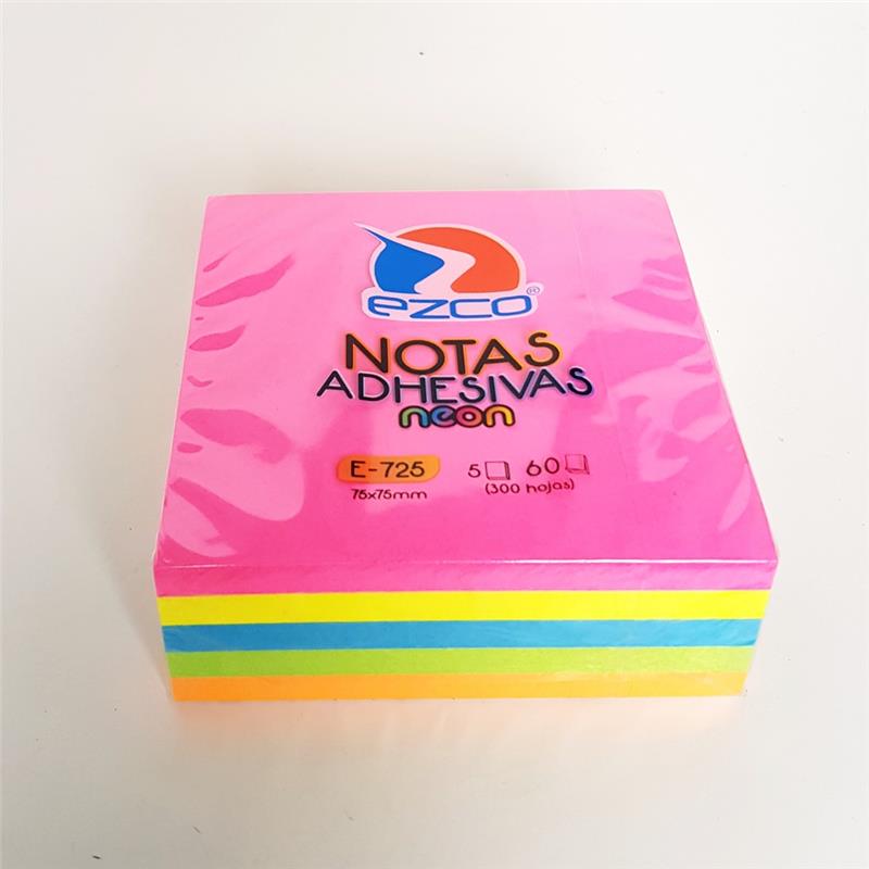 NOTA ADHESIVA 75x75 mm. 300 h. Fluo