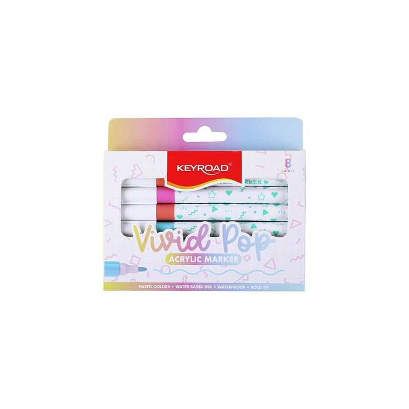 MARCADOR KEYROAD VIVID POP Pastel