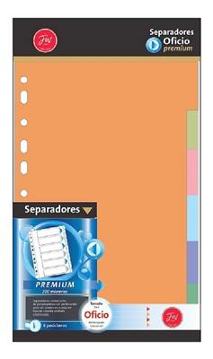 SEPARADOR CARPETA Of. PLASTICO PREMIUM