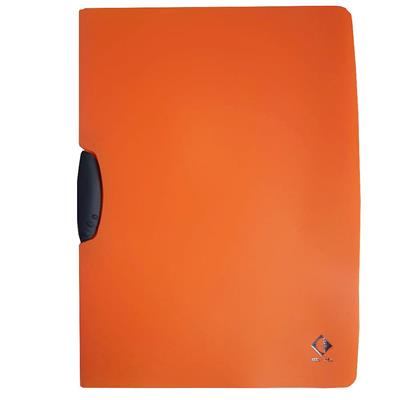 CARPETA PLASTICA con CLIP Naranja Pastel