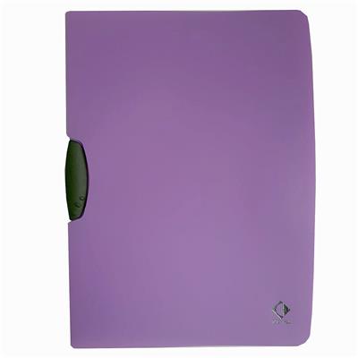 CARPETA PLASTICA con CLIP Violeta Pastel