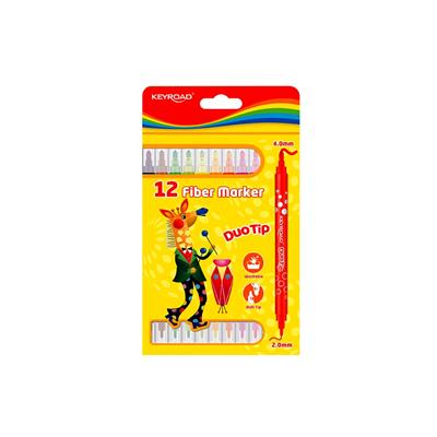 MARCADOR KEYROAD Duo Tip x 12 u.