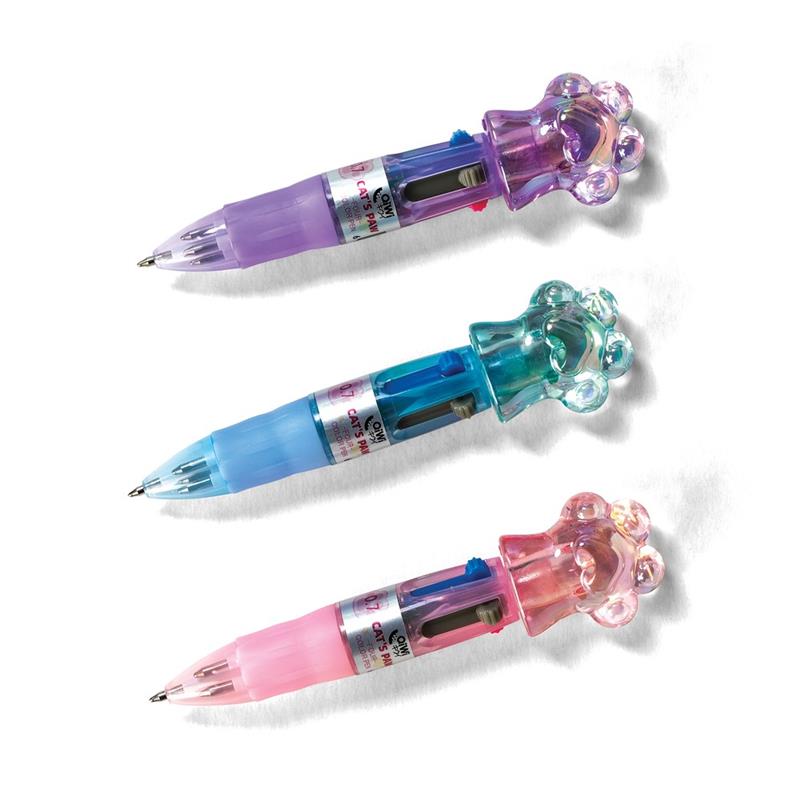 BOLIGRAFO HUELLITAS 4 Colores