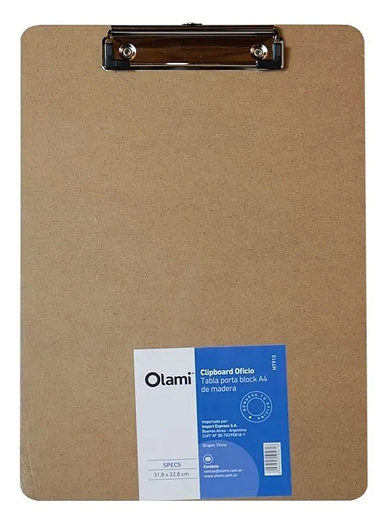 PORTA BLOCK A4 MADERA