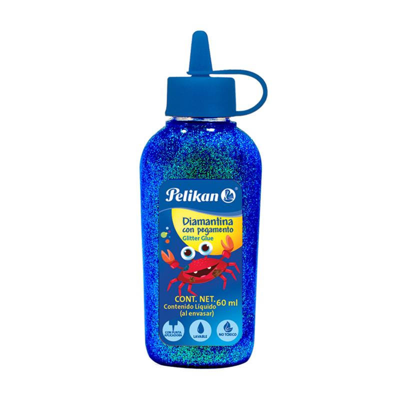 ADHESIVO PELIKAN GLITTER 60 ml. Azul