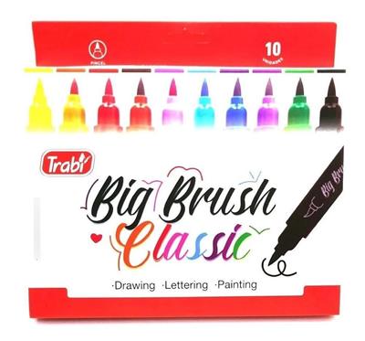 MARCADOR TRABI BIG BRUSH CLASSIC x 10 u.