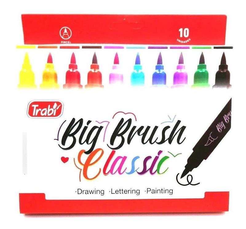 MARCADOR TRABI BIG BRUSH CLASSIC x 10 u.