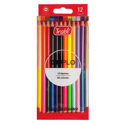 LAPICES TRABI DUPLO x 12 largos.