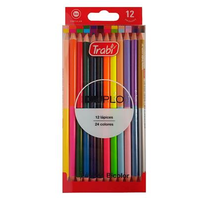 LAPICES TRABI DUPLO x 12 largos.