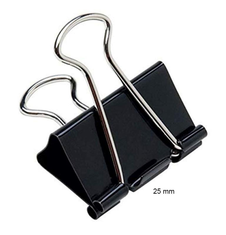 CLIP BINDER 25 mm. x 12 u.