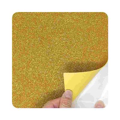 PAPEL ADHESIVO GLITTER Oro x  2 m.