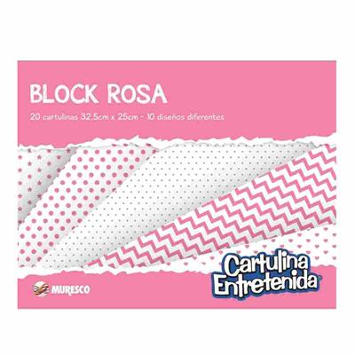 BLOCK DIBUJO ENTRETENIDA ROSA