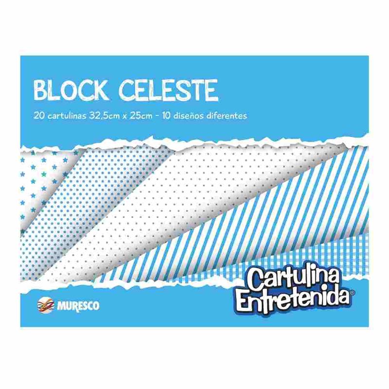 BLOCK DIBUJO ENTRETENIDA CELESTE