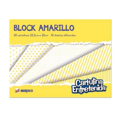 BLOCK DIBUJO ENTRETENIDA AMARILLO