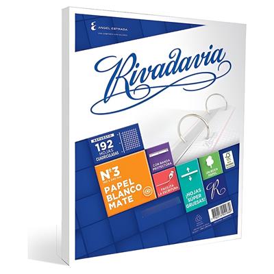REPUESTO Nº 3 x 192 h. RIVADAVIA Cuadriculado