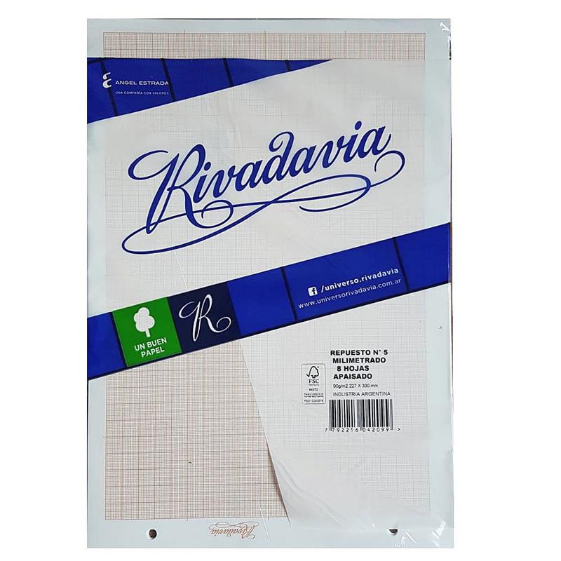 REPUESTO Nº 5 MILIMETRADO x 8 h.