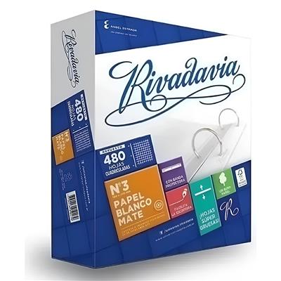 REPUESTO Nº 3 x 480 h. RIVADAVIA Cuadriculado