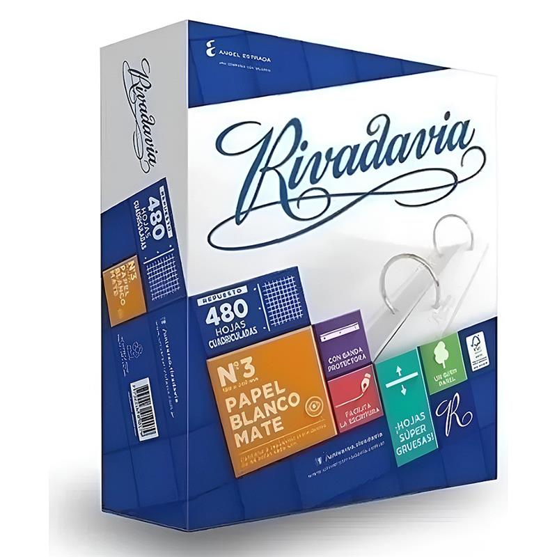 REPUESTO Nº 3 x 480 h. RIVADAVIA Cuadriculado