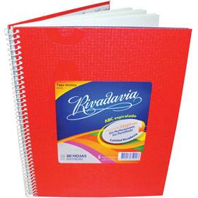 CUADERNO 21x27 = x 60 h. ABC / E7 Rj. con ESPIRAL