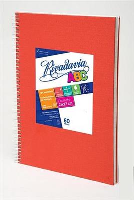 CUADERNO 21x27 # x 60 h. ABC / E7 Rj. con ESPIRAL