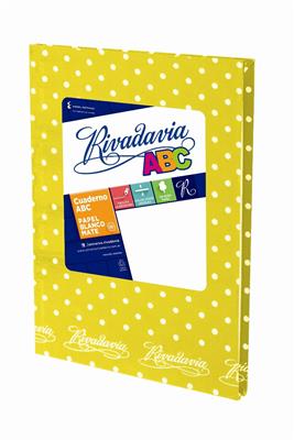 CUADERNO 19x23 = ABC LUNAR Amarillo x 50 h. 