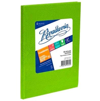 CUADERNO 19x23 = ABC Verde Manzana x 50 h. 