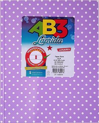 CUADERNO 19x23 = AB3 LUNAR Lila x 50 h. LAPRIDA