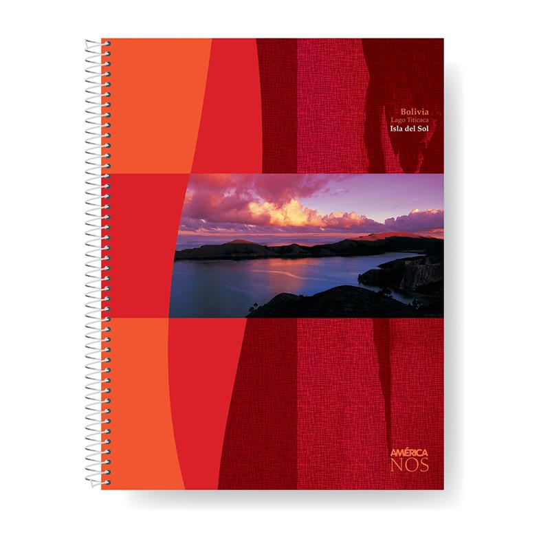 CUADERNO 16x21 x 80 h. AMERICA NOS Cuadric.