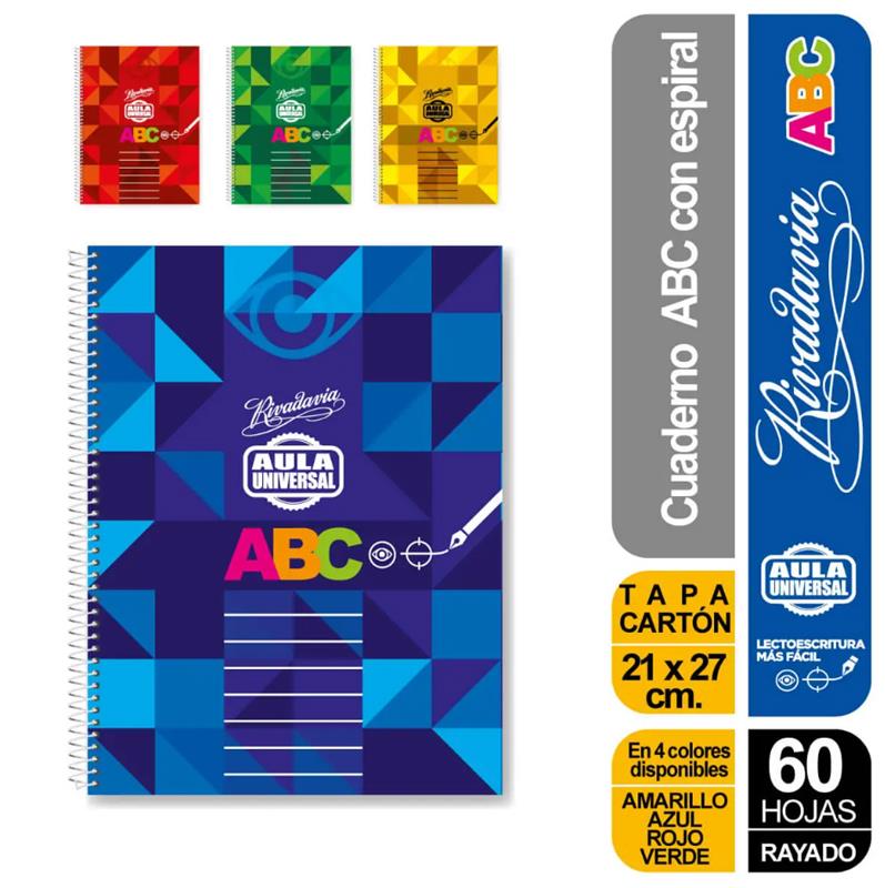 CUADERNO ABC AULA UNIVERSAL Rayado