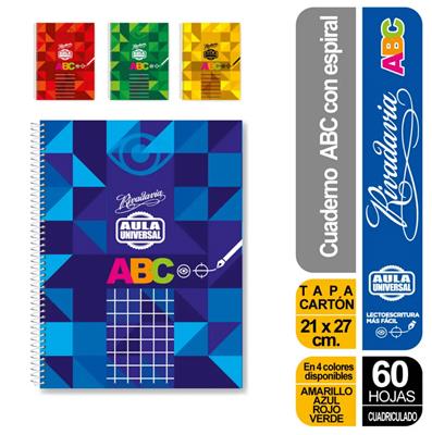 CUADERNO ABC AULA UNIVERSAL  Cuadriculado