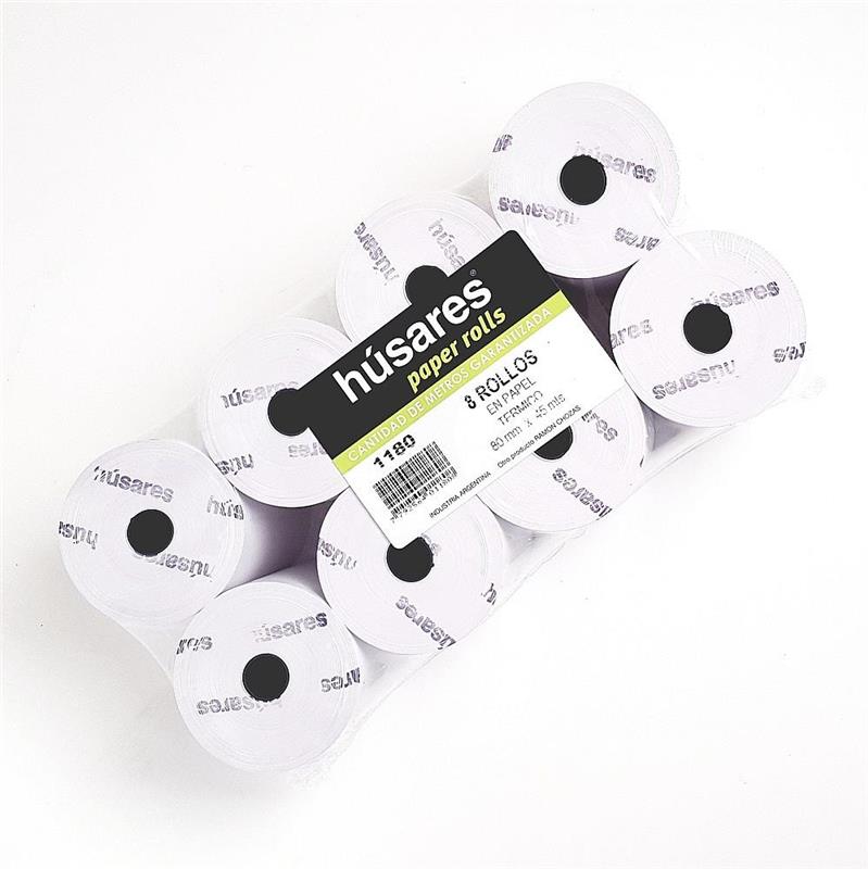 ROLLO TERM. 80 mm x 45 m. x 8 Rollos
