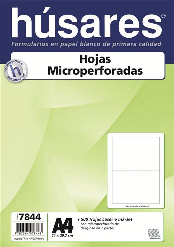 RESMA A4 MICROPERFORADAS HUSARES