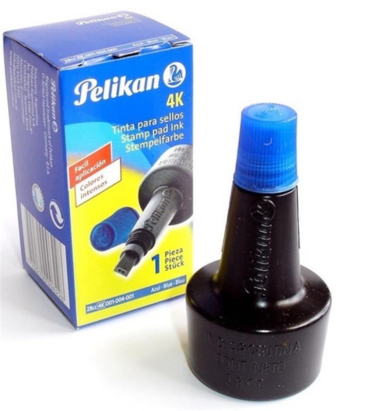 TINTA PARA SELLO PELIKAN 28 cc. Azul