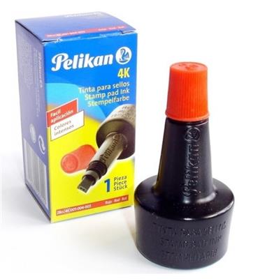 TINTA PARA SELLO PELIKAN 28 cc. Roja